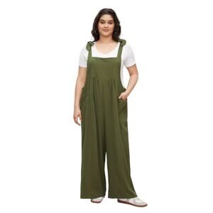 Bloomchic Green Cotton Jumpsuit Overall Pants Size 12